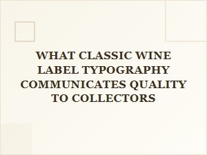 The Art of Timeless Typography in Classic Wine Labels