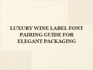 Serif Font Pairing for Elegant Wine Labels
